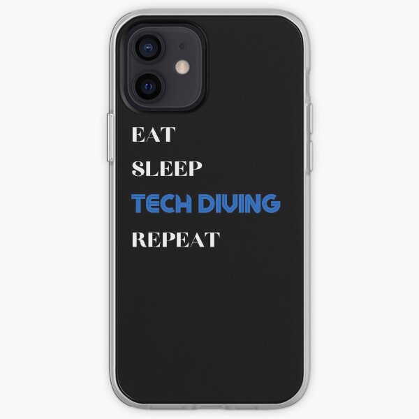 Eat Sleep Tech Diving Repeat iPhone Soft Case
