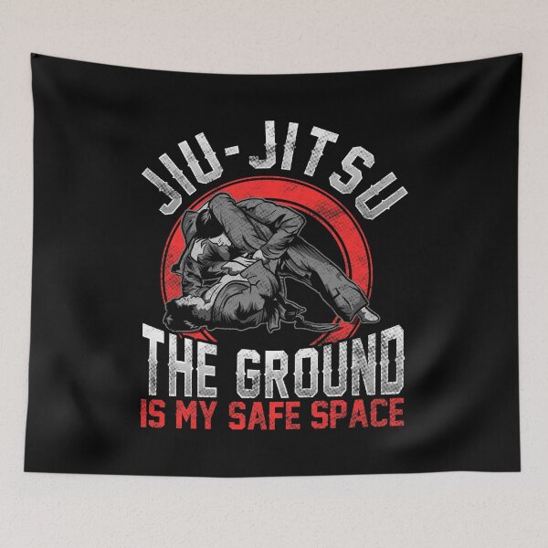 Item preview, Jiu Jitsu The Ground Is My Safe Space BJJ Pun designed and sold by perfectpresents.