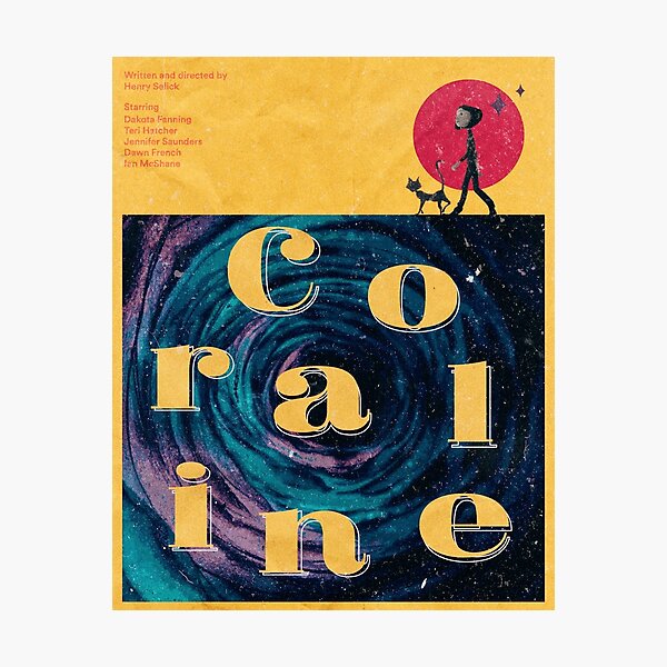 A4 Coraline Movie Poster Art Print, Film Poster, Digital Art Print,  Illustration, Gift, Wall Art, Art 