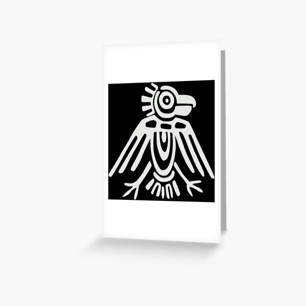 Mayan Icons: Aztec Drawing Greeting Card