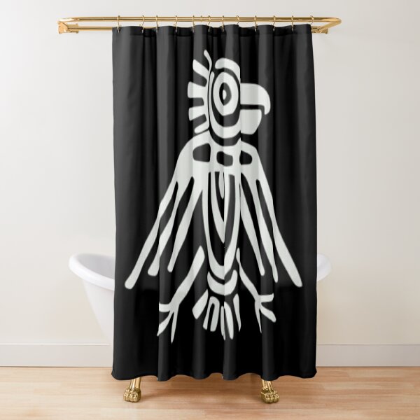 Mayan Icons: Aztec Drawing Shower Curtain