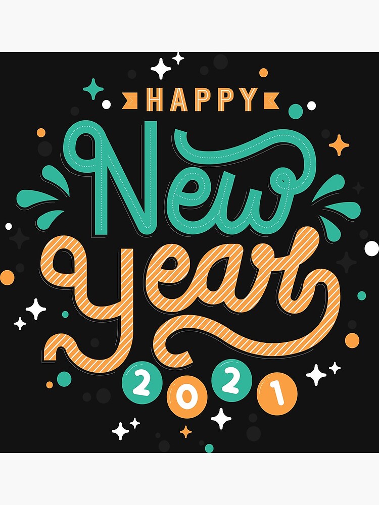 Thumbnail 2 of 2, Greeting Card, happy new year 2021 designed and sold by th3profamer.
