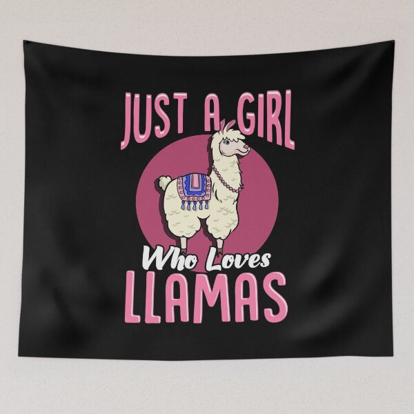 Item preview, Cute Just A Girl Who Loves Llamas Cute Fluffy Lama designed and sold by perfectpresents.