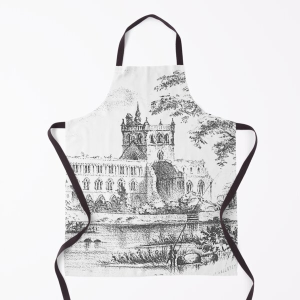 Item preview, Jedburgh Abbey | Vintage Illustration designed and sold by yourscotborders.