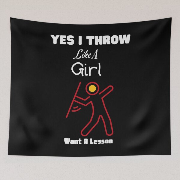 Item preview, Yes, I Throw Like A Girl Want A Lesson?Yes I Throw Like a Girl Want a Lesson designed and sold by piskwi.