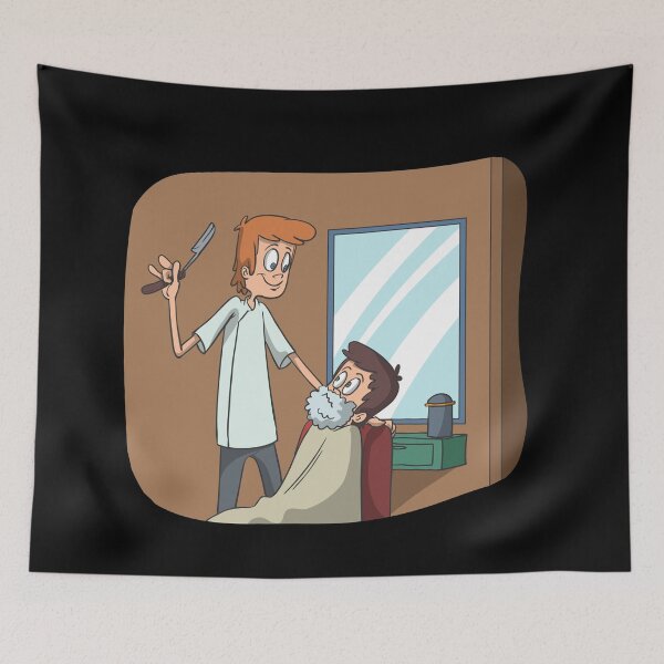 Item preview, Barber shaving designed and sold by Monkey Ful.