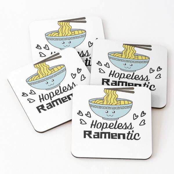Item preview, Hopeless Ramentic - Hopeless Romantic - Funny Ramen Pun - Kawaii designed and sold by TeesForNerds.