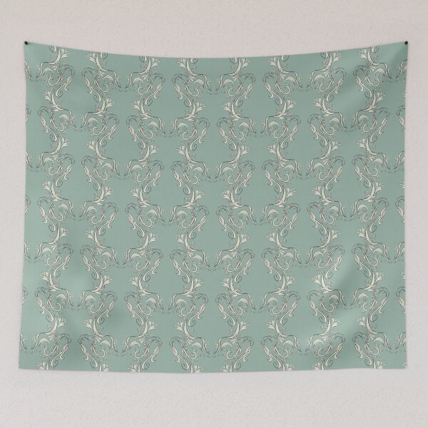 Item preview, Victorian Scroll in Sage designed and sold by Sharilea.