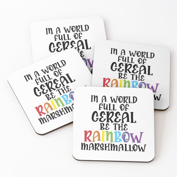Item preview, In A World Full of Cereal be the Rainbow Marshmallow designed and sold by rofocreative.