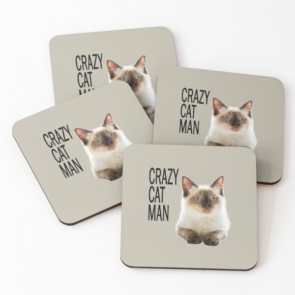 Item preview, Crazy Cat Man, With Text designed and sold by Jane Stanley Photography.