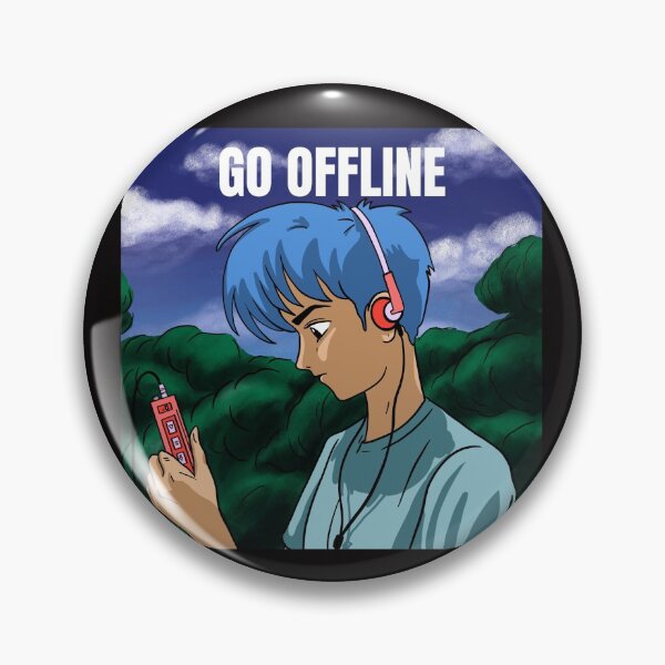 Item preview, Go offline- graphic design- anime-like designed and sold by josephsteez.