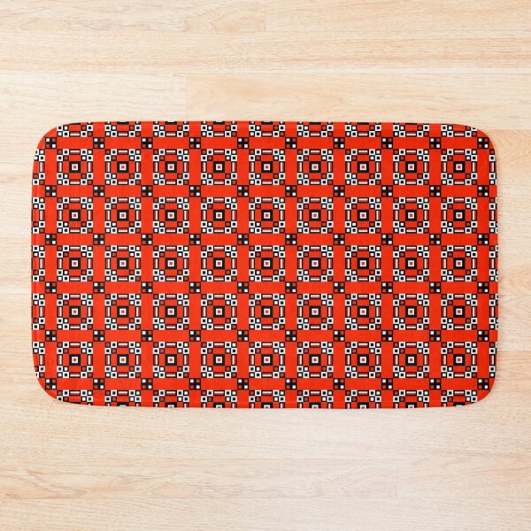 Item preview, Unique Scarlet Kingsnake Pixel Red White and Black Designs Camouflage Repeating Retro Vintage Grid Pattern designed and sold by TeachUrb.