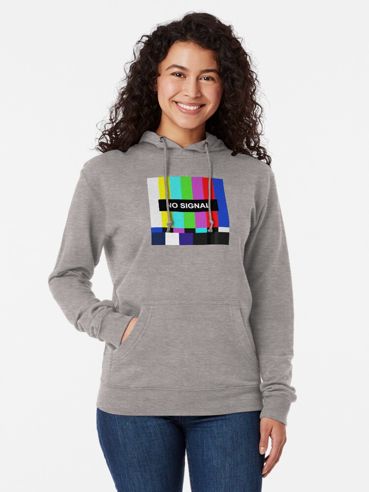 No Signal TV screen | Lightweight Hoodie