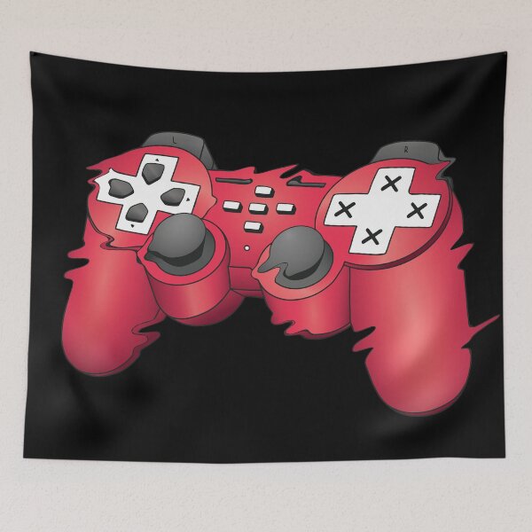 Item preview, Gaming Glitchy Joystick | Red Gamer Controller designed and sold by arrowroses.