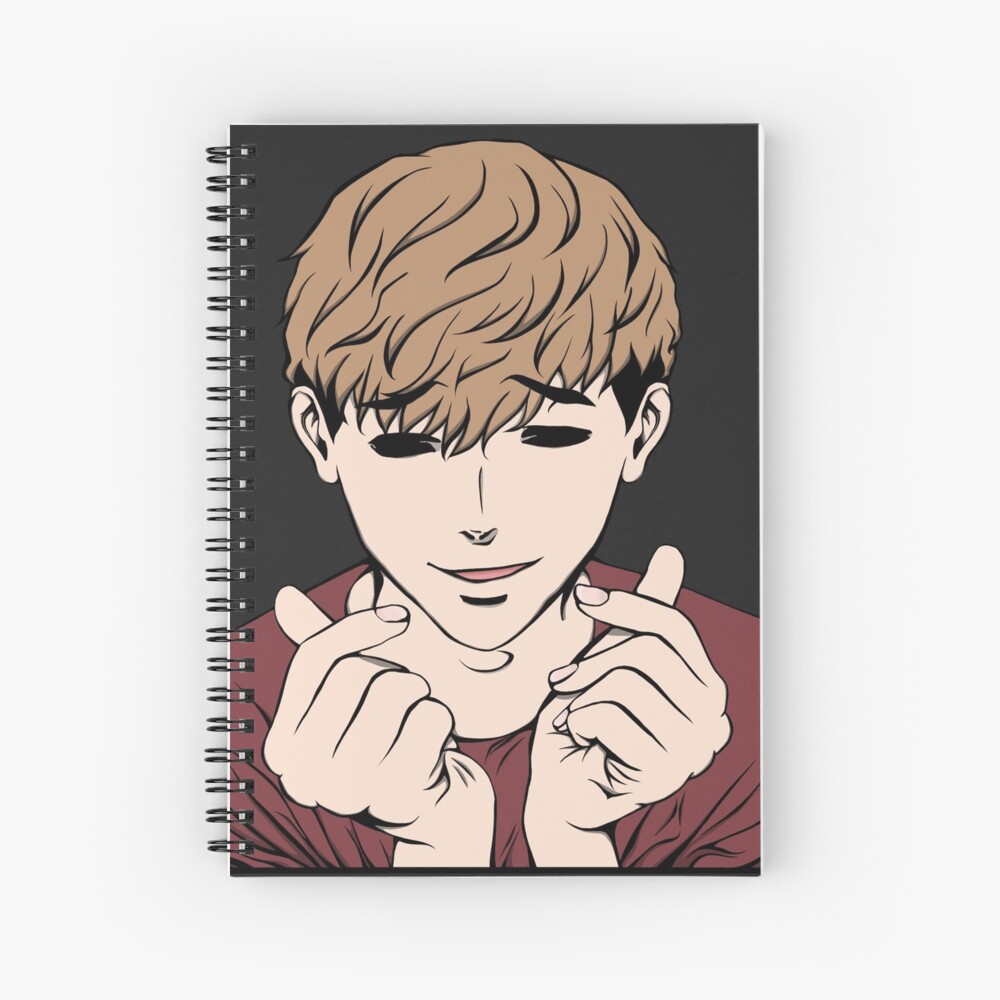 Love Hand Gesture Sangwoo Drawing Spiral Notebook By Misawai Redbubble