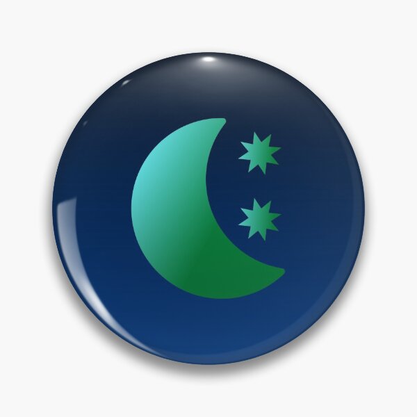 Item preview, Blue and Green Gradient Crescent Moon and Stars with Gradient Sky designed and sold by ShaunSandhu.