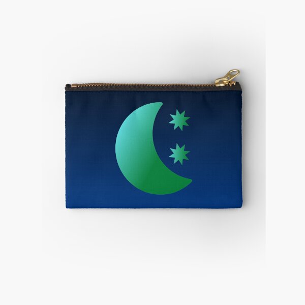 Item preview, Blue and Green Gradient Crescent Moon and Stars with Gradient Sky designed and sold by ShaunSandhu.
