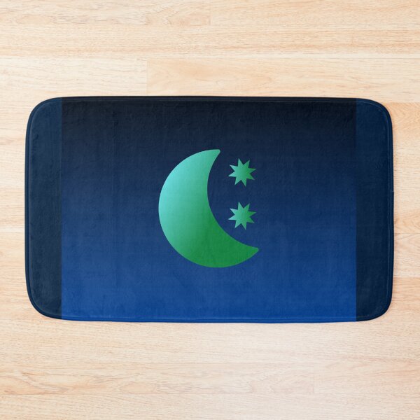Item preview, Blue and Green Gradient Crescent Moon and Stars with Gradient Sky designed and sold by ShaunSandhu.