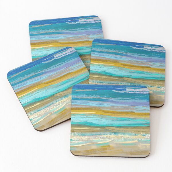Item preview, Abstact Pallet Knife Seascape  designed and sold by sunnthreads.
