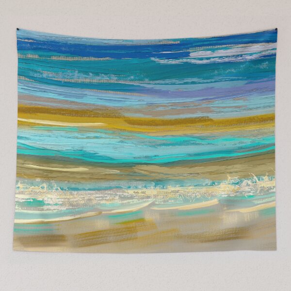 Item preview, Abstact Pallet Knife Seascape  designed and sold by sunnthreads.