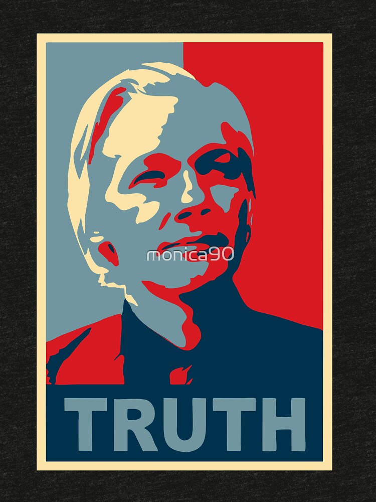 "TRUTH, Julian Assange" T-shirt by monica90 | Redbubble