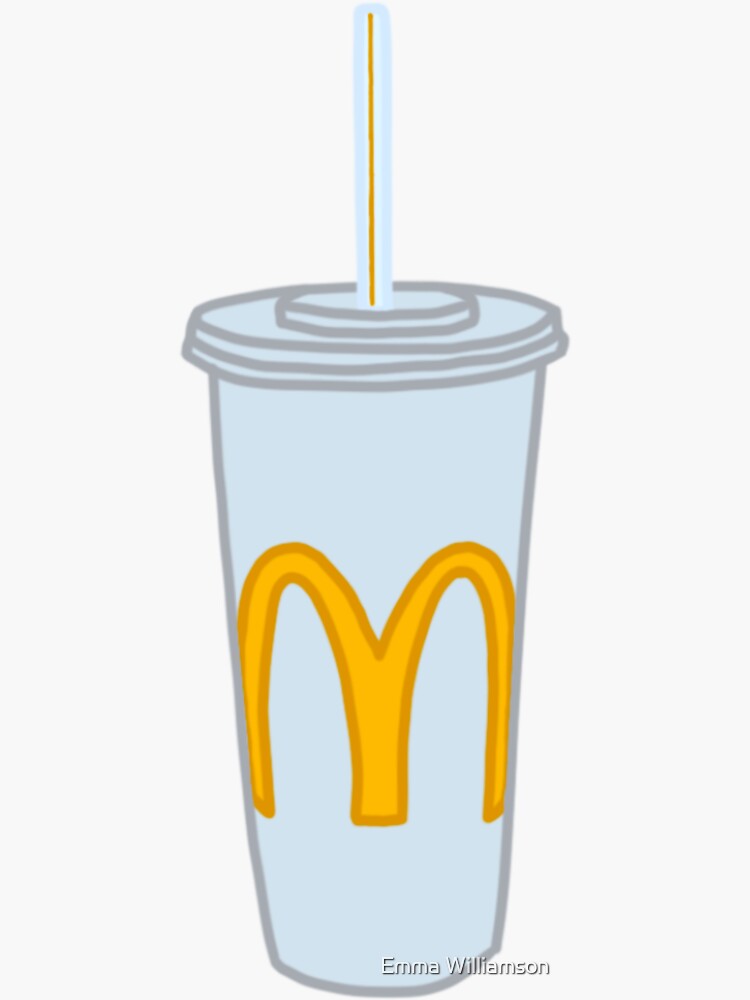 "McDonald’s Cup" Sticker for Sale by jbugdesigns Redbubble