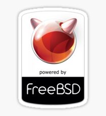 free bsd logo Sticker