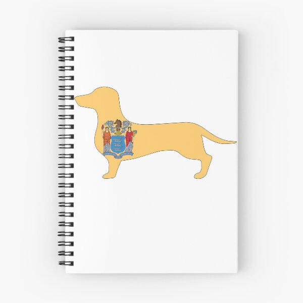 Item preview, New Jersey Dachshund Flag designed and sold by Wienerful.