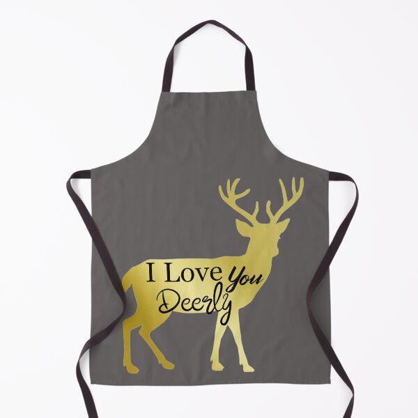 Item preview, I love you Deerly, gold deer designed and sold by DiensDesign.