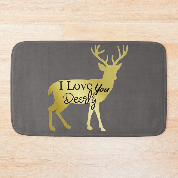 Item preview, I love you Deerly, gold deer designed and sold by DiensDesign.