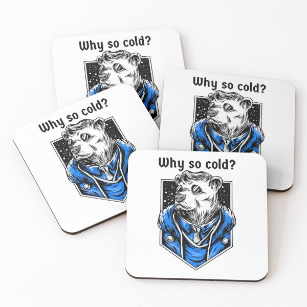 Item preview, Why so cold?- graphic design- polar bear with glasses designed and sold by josephsteez.