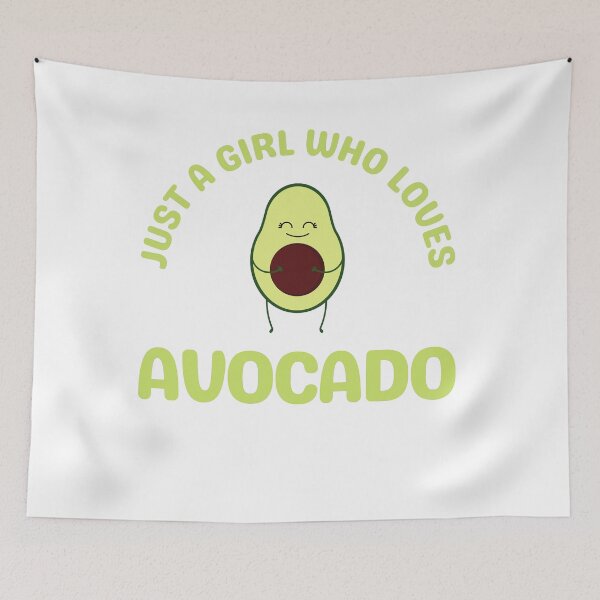 Item preview, Just A Girl Who Loves Avocado designed and sold by TeePartyHost.