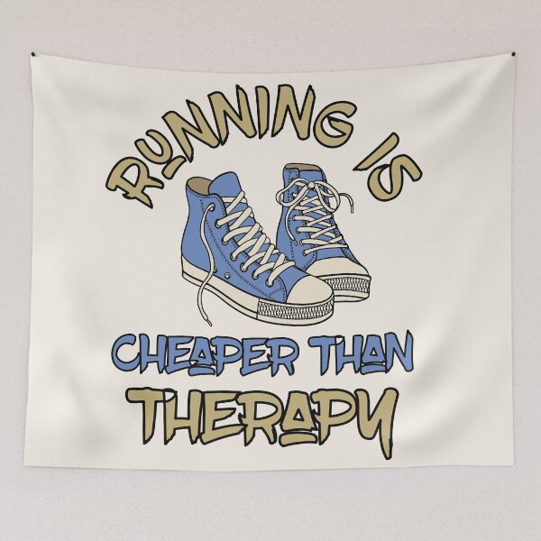 Item preview, Running Is Cheaper Than Therapy designed and sold by VintagePrada.