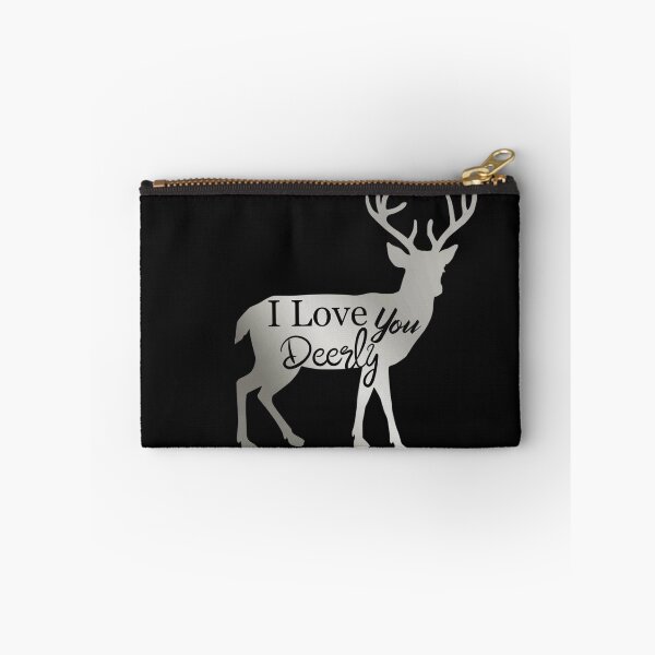 Item preview, I love you Deerly, silver deer designed and sold by DiensDesign.