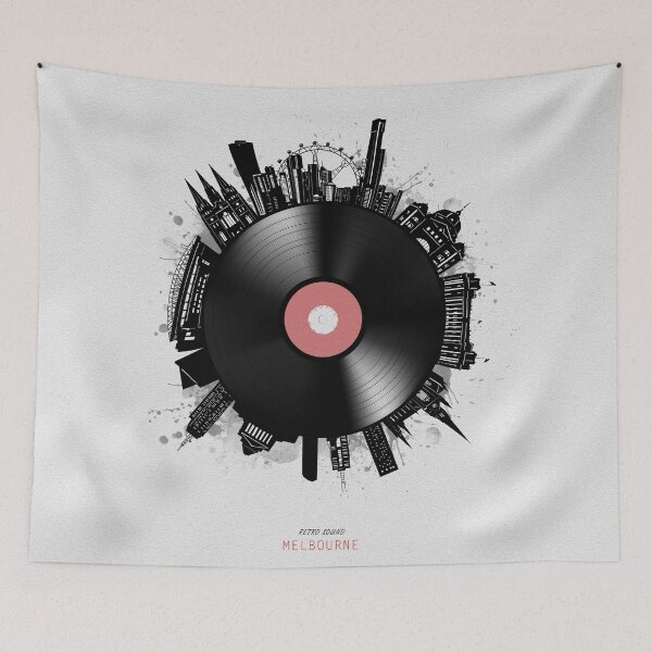 Item preview, melbourne skyline vinyl designed and sold by BekimART2.
