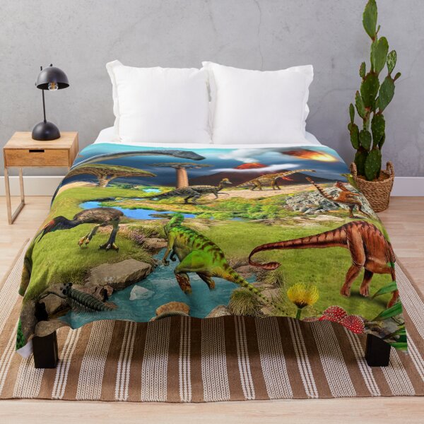 Item preview, Dinosaurs Jigsaw Puzzle Board Game print on canvas Dinosaur painting on wood designed and sold by Anaconda23.