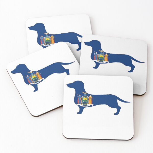 Item preview, New York Dachshund Flag designed and sold by Wienerful.