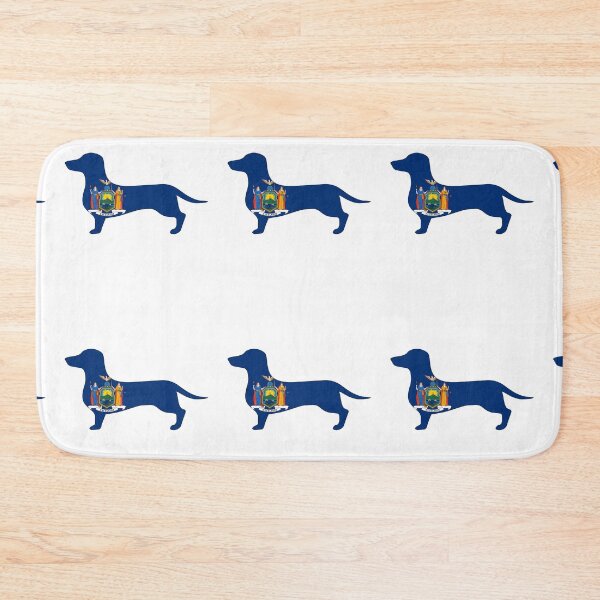 Item preview, New York Dachshund Flag designed and sold by Wienerful.