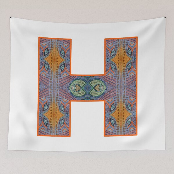 Item preview, Letter H (painting pattern) designed and sold by artfulnotebook.