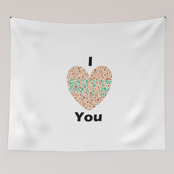 Item preview, I <HATE3 You colourblind test designed and sold by SlashyShop.