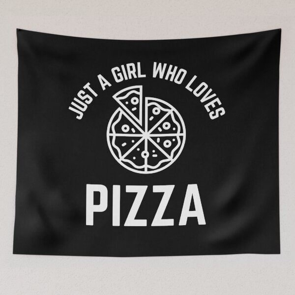 Item preview, Just A Girl Who Loves Pizza designed and sold by TeePartyHost.
