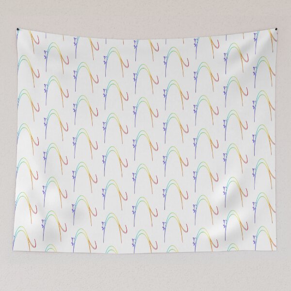 Item preview, Simple Rainbow Cat designed and sold by PaintingsByKF.