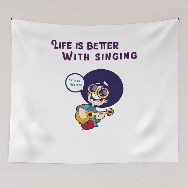 Item preview, Life is better with singing  (Mexican) designed and sold by Fit & Fun  Gallery.