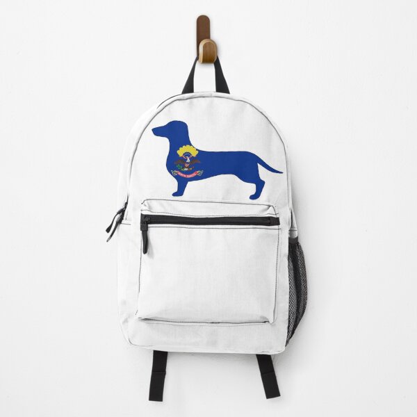Item preview, North Dakota Dachshund Flag designed and sold by Wienerful.