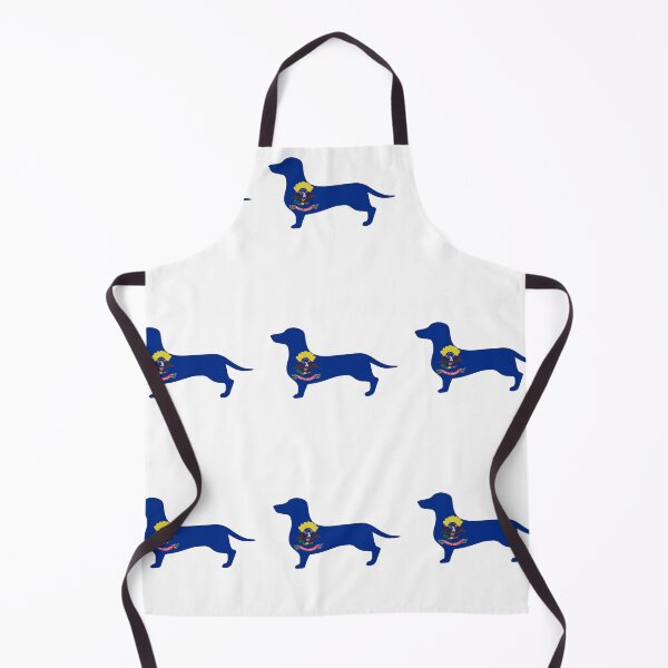 Item preview, North Dakota Dachshund Flag designed and sold by Wienerful.