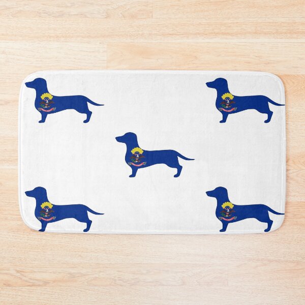 Item preview, North Dakota Dachshund Flag designed and sold by Wienerful.