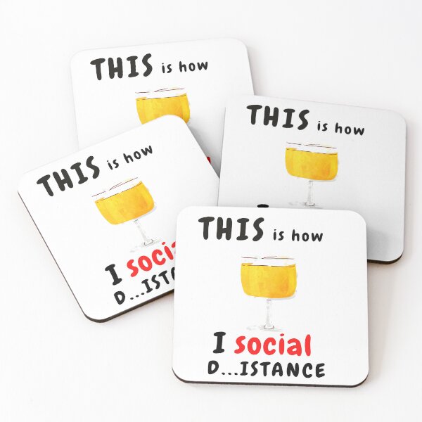 Item preview,  This is how I social distance sarcastic quote t shirt [S-TIH49] designed and sold by HIPNOTIZAR  CRAFTS.