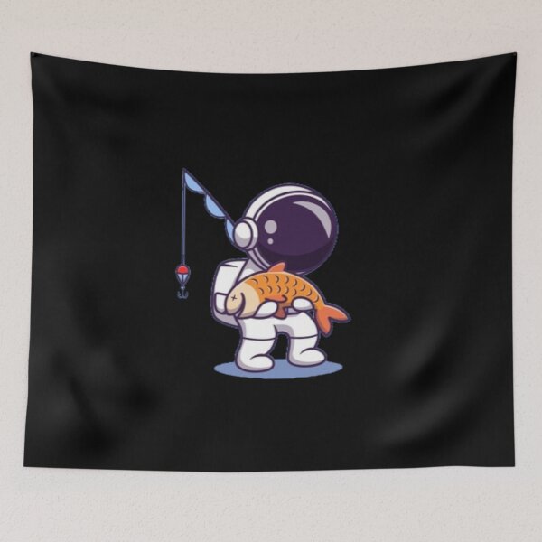 Item preview,  Astronaut fishing designed and sold by ZghoulStore.