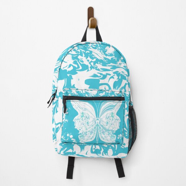 Item preview, Turquoise blue and white abstract butterfly designed and sold by Diane Hunter Art.
