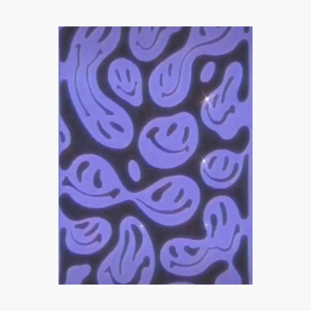 Smiley Faces Y2k Poster By Mynameiszara Redbubble